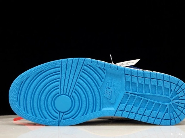 Rep TBK Jordan Powder UNC Blue Off-White AQ0818-148 Air 1 0727